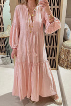 Load image into Gallery viewer, Linen Long Sleeved Maxi Dress
