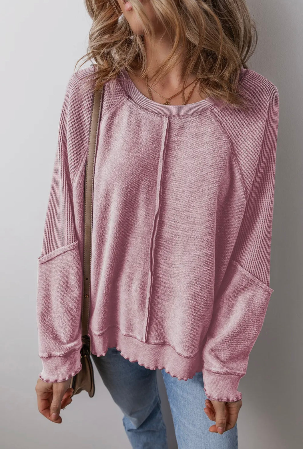 Exposed Seam Sweatshirt