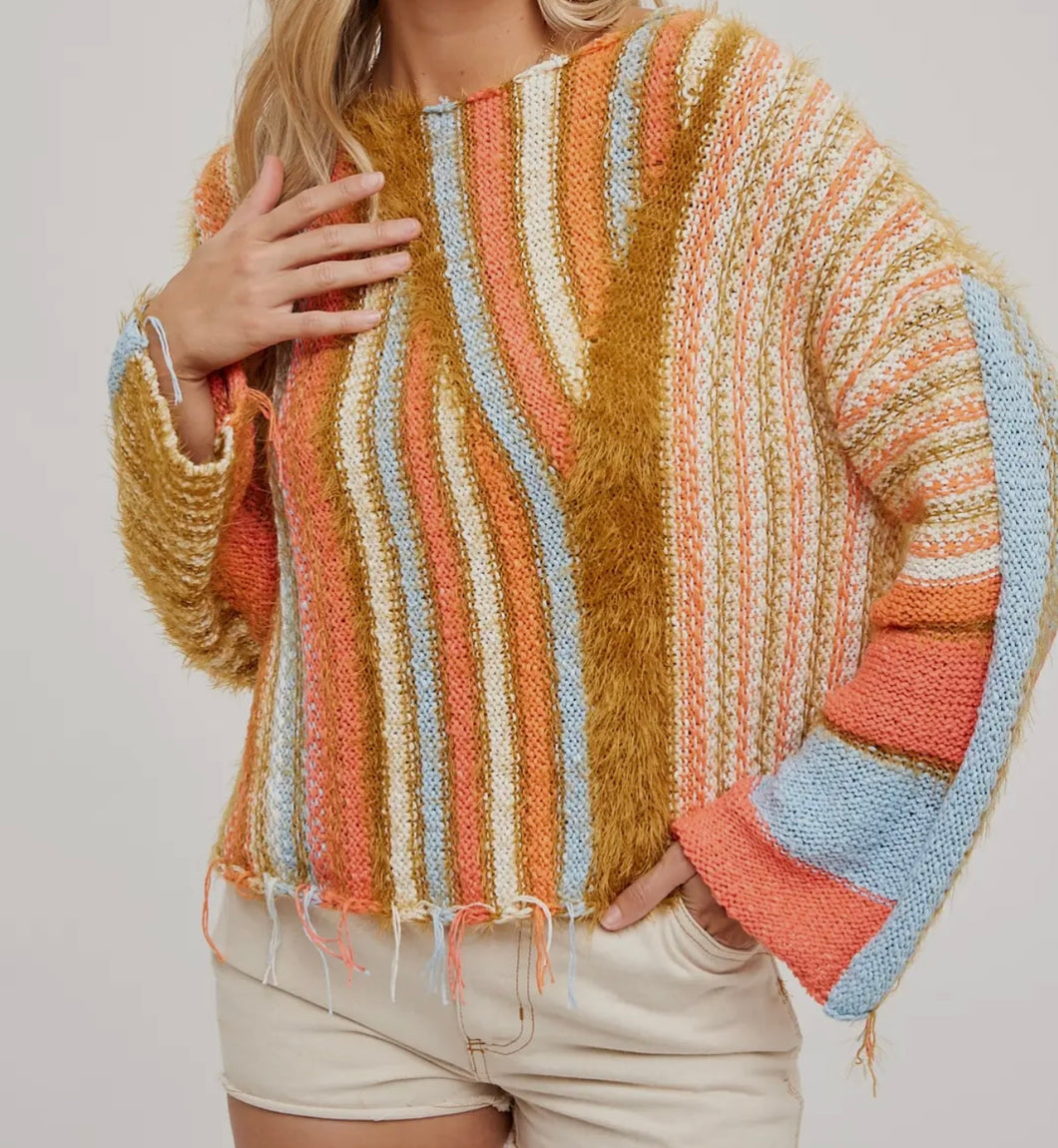 Boho Cropped Pullover