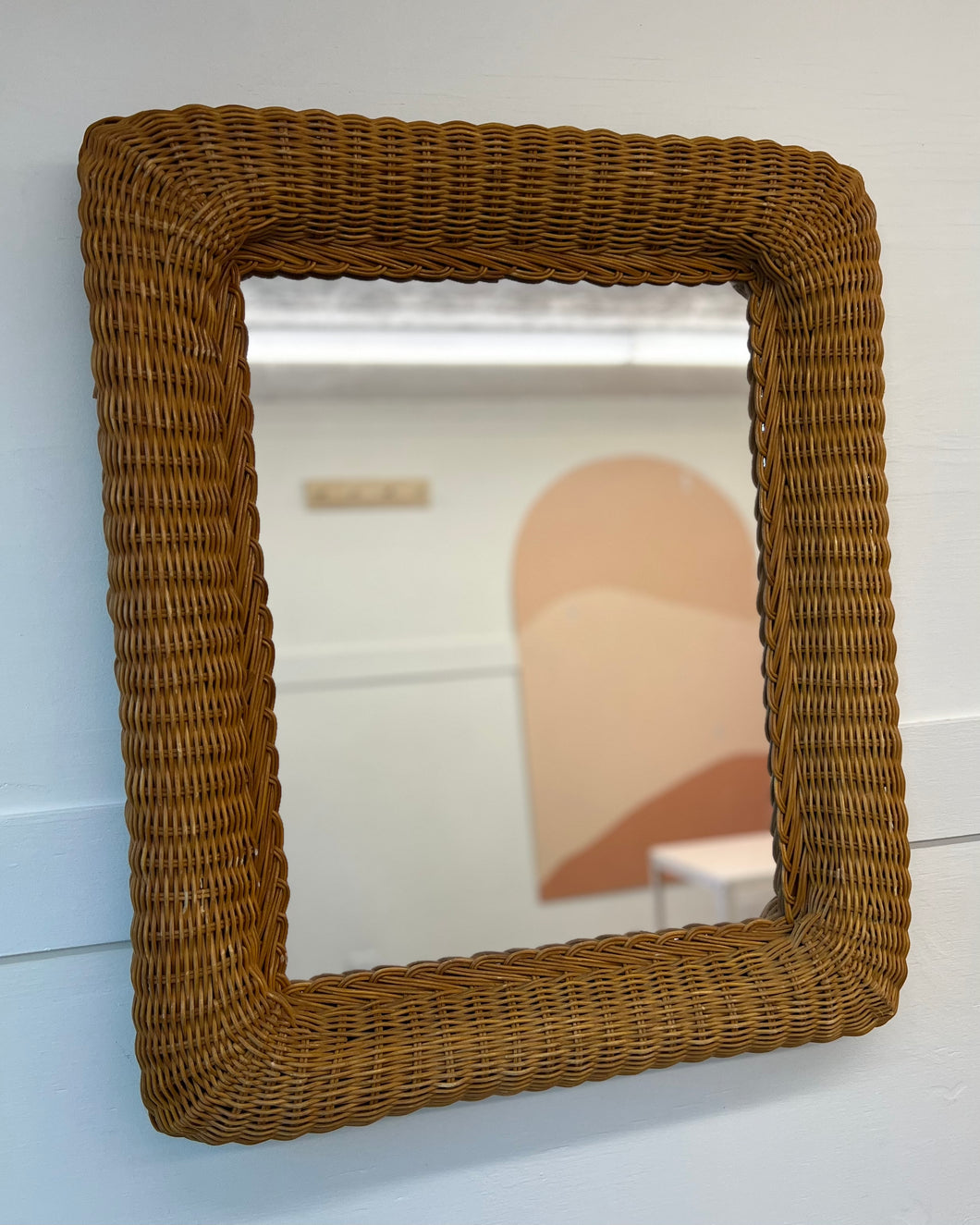 Wicker Mirror
