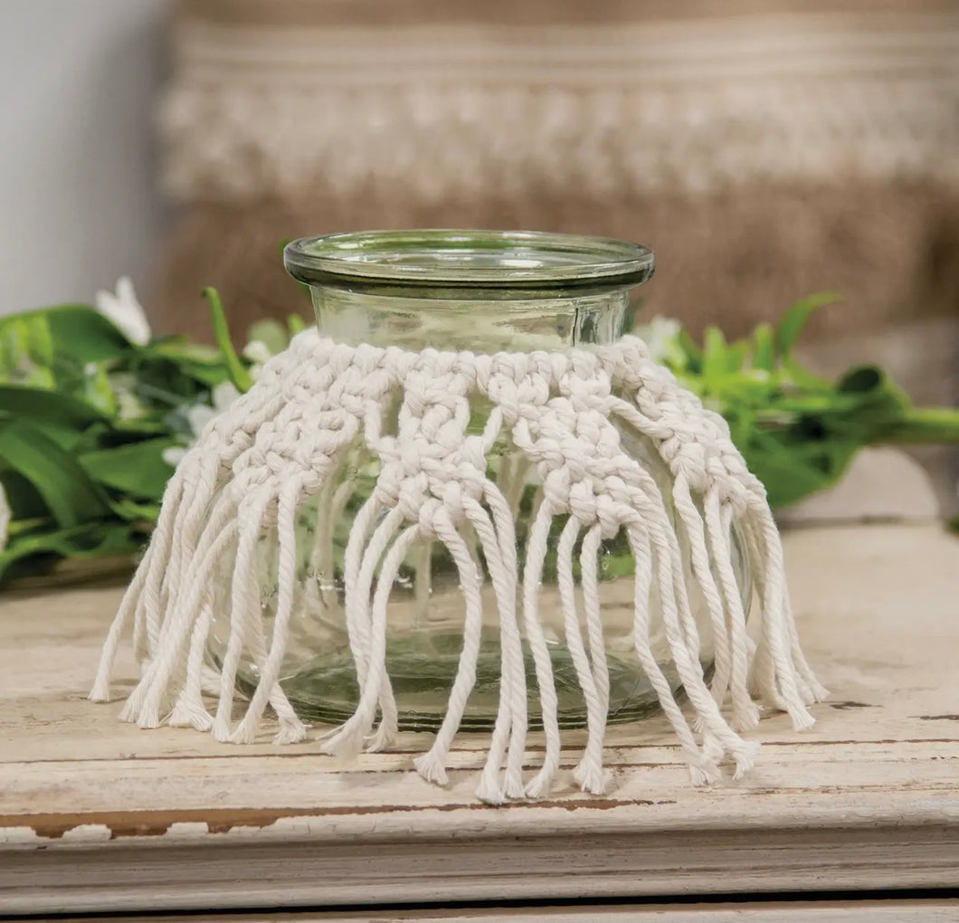 Macrame Boho Vase